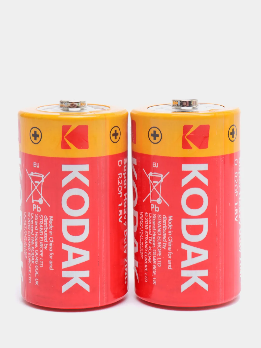 Батарейки Kodak R20 (D), 2 шт