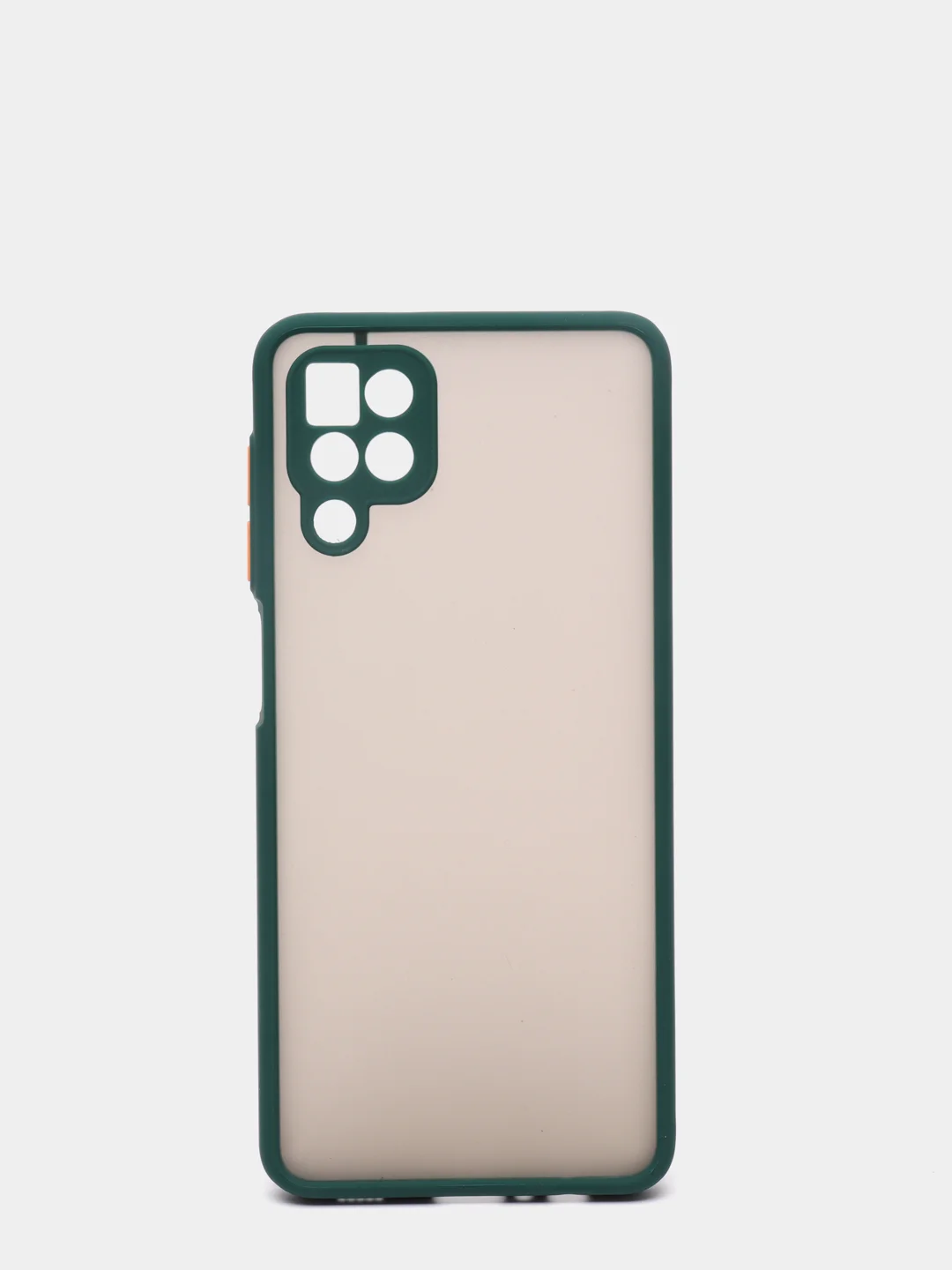 Тёмно-зелёный матовый чехол для Samsung A22S, A03S, A12, A22, A32, A52, A72, M12, M32