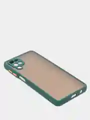 Тёмно-зелёный матовый чехол для Samsung A22S, A03S, A12, A22, A32, A52, A72, M12, M32