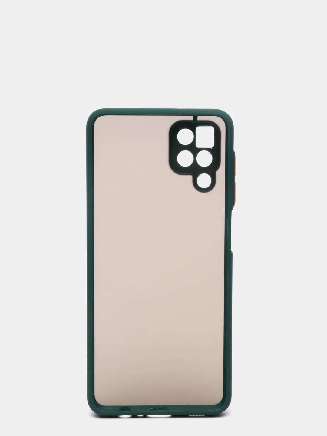Тёмно-зелёный матовый чехол для Samsung A22S, A03S, A12, A22, A32, A52, A72, M12, M32
