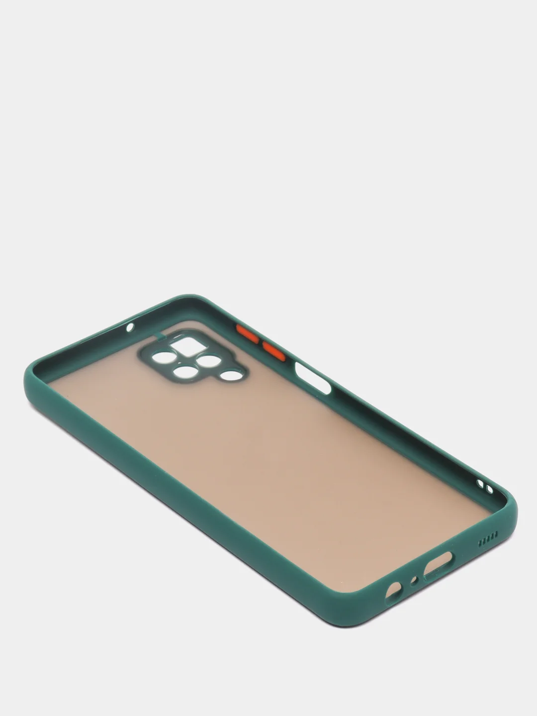 Тёмно-зелёный матовый чехол для Samsung A22S, A03S, A12, A22, A32, A52, A72, M12, M32