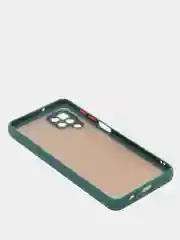 Тёмно-зелёный матовый чехол для Samsung A22S, A03S, A12, A22, A32, A52, A72, M12, M32