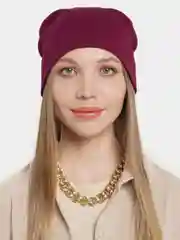 Фиолетовый шапка женсккая "Чебоксарский трикотаж"