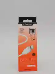 Кабель зарядный Borofone BX14 Lightning для Apple до 2,4 А 1/2/3 метра