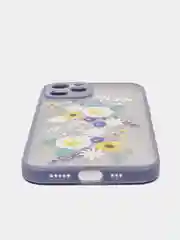 Бирюзовый чехол "Flowers" для iPhone, на айфон 7/8 11 12 Plus XS XR X Pro