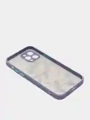 Бирюзовый чехол "Flowers" для iPhone, на айфон 7/8 11 12 Plus XS XR X Pro
