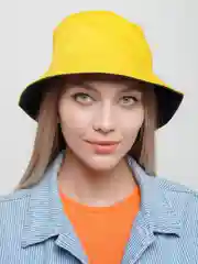 Желтый панама двусторонняя, унисекс
