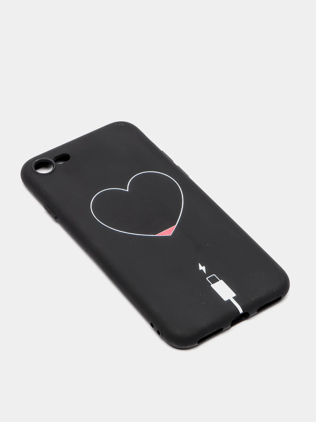 Черный чехол для iPhone "Black Love PKt" 5/5s/se, 7/8, XR, X/XS Max, 11, 12 Pro, pkt