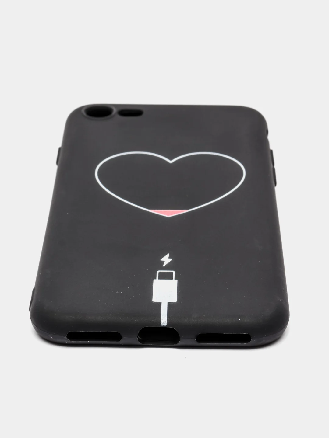 Черный чехол для iPhone "Black Love PKt" 5/5s/se, 7/8, XR, X/XS Max, 11, 12 Pro, pkt