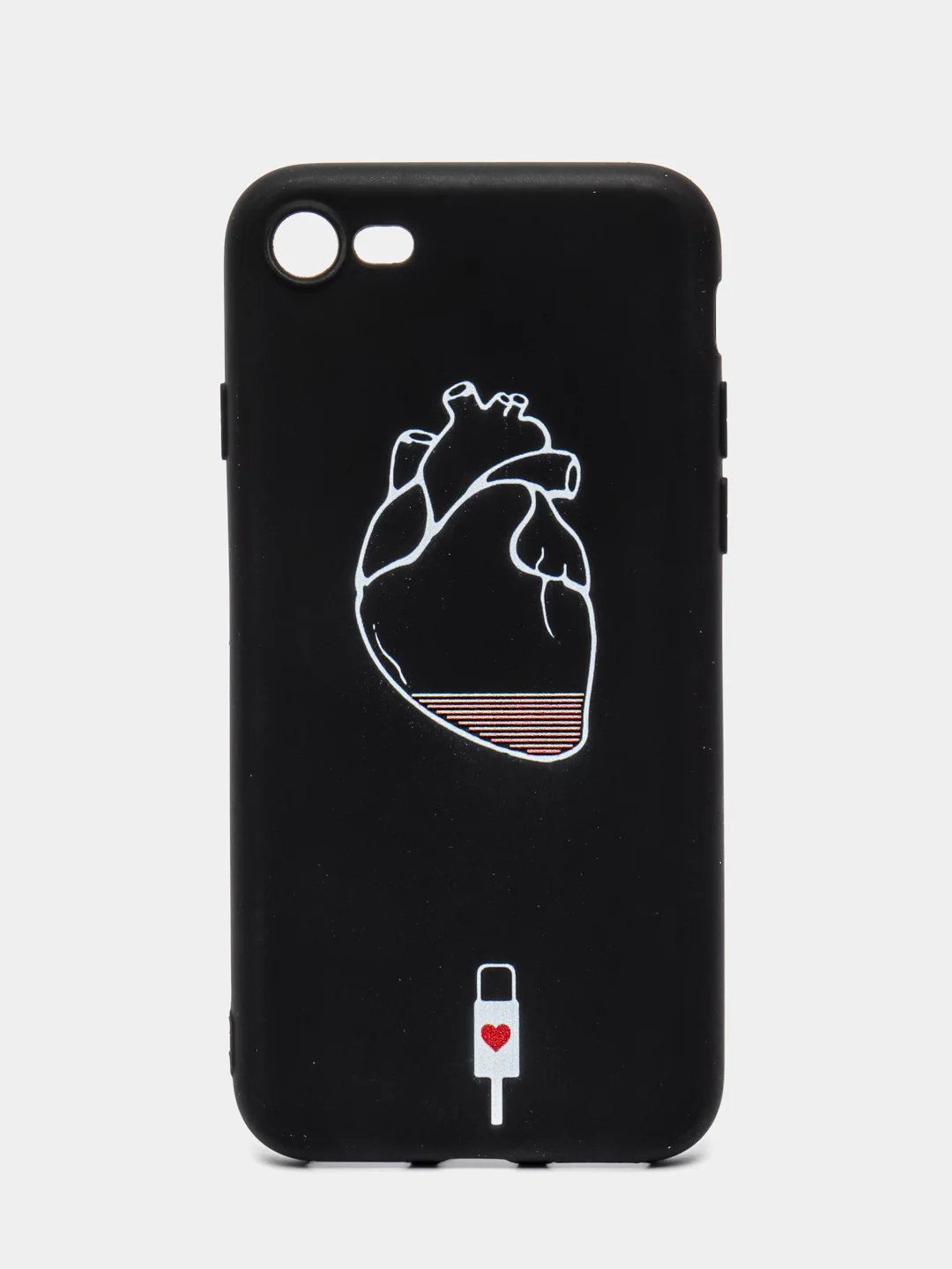 Желтый чехол для iPhone "Black Love PKt" 5/5s/se, 7/8, XR, X/XS Max, 11, 12 Pro, pkt