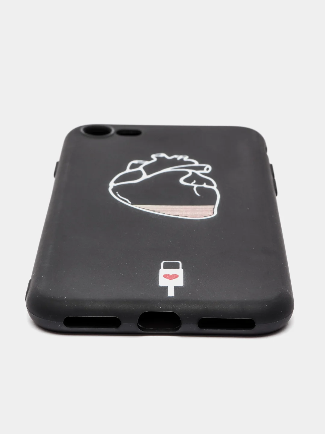 Желтый чехол для iPhone "Black Love PKt" 5/5s/se, 7/8, XR, X/XS Max, 11, 12 Pro, pkt