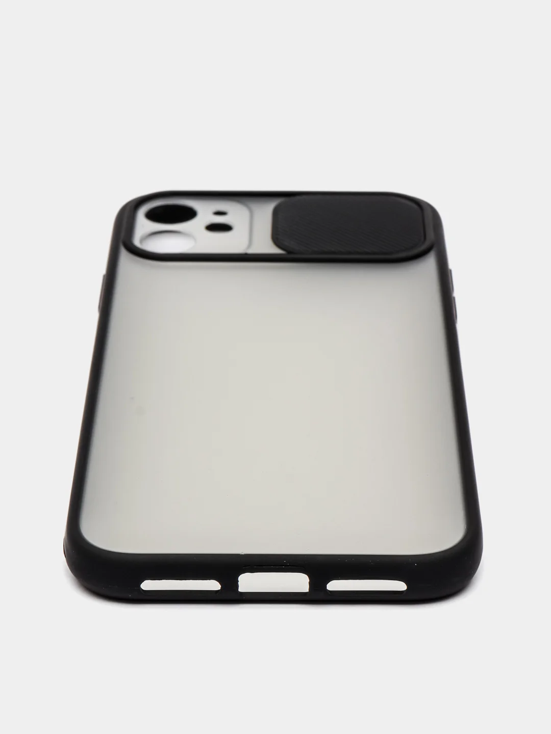 Черный чехол "Nude" для iPhone, на айфон 11 12 13 XS XR Pro max mini