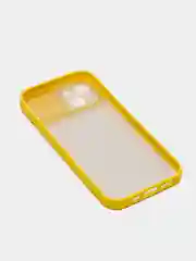 Желтый чехол "Nude" для iPhone, на айфон 11 12 13 XS XR Pro max mini