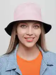 Розовый панама двусторонняя, унисекс