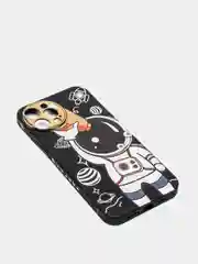Черный чехол "Космонавт" для iPhone, на айфон 11 12 13 XR Pro mini X XS 7/8/se