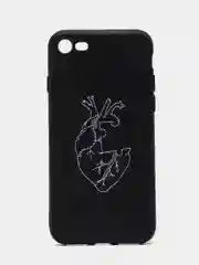 Серый чехол для iPhone "Black Love PKt" 5/5s/se, 7/8, XR, X/XS Max, 11, 12 Pro, pkt