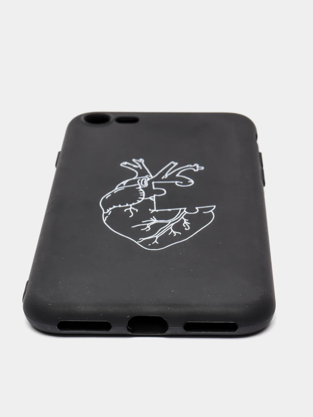 Серый чехол для iPhone "Black Love PKt" 5/5s/se, 7/8, XR, X/XS Max, 11, 12 Pro, pkt