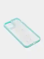 Бирюзовый чехол "Сияние" для iPhone, на айфон 7/8 Plus 11 12 13 Pro max mini XS XR