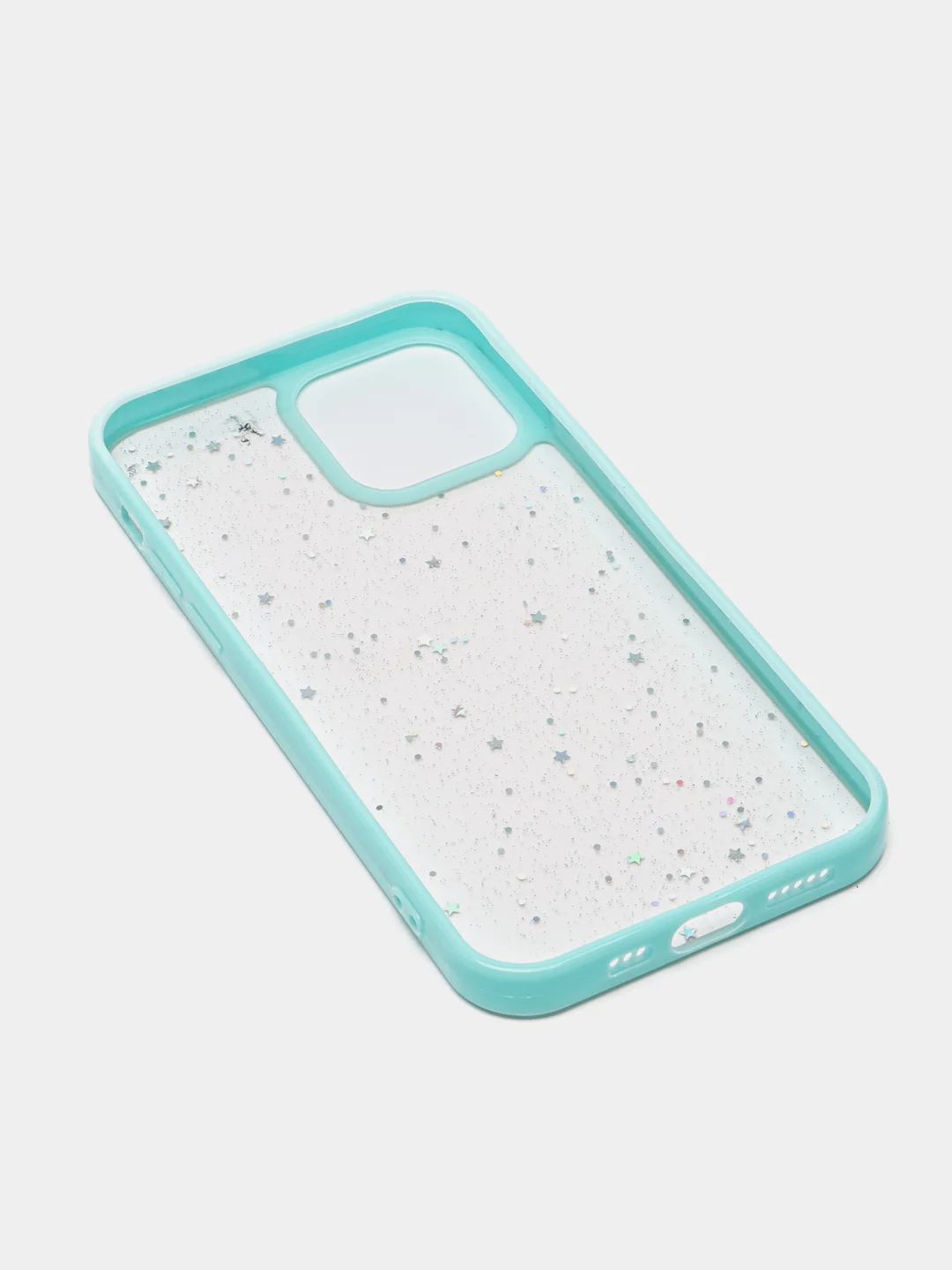 Бирюзовый чехол "Сияние" для iPhone, на айфон 7/8 Plus 11 12 13 Pro max mini XS XR