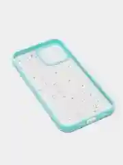 Бирюзовый чехол "Сияние" для iPhone, на айфон 7/8 Plus 11 12 13 Pro max mini XS XR