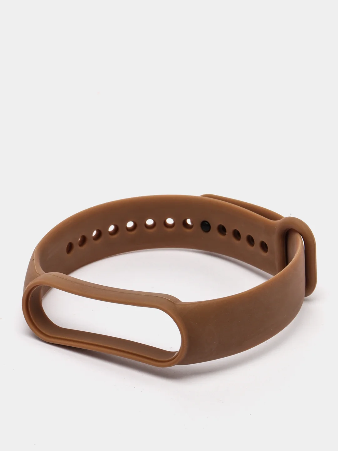 Коричневый силиконовый ремешок Xiaomi Mi Band 5, 6 / Ремешок для фитнес браслета Xiaomi Mi Band 5,6