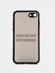 Угольный чехол с надписями "Black" для iPhone, на айфон 7/8 Plus 11 12 Pro XR XS