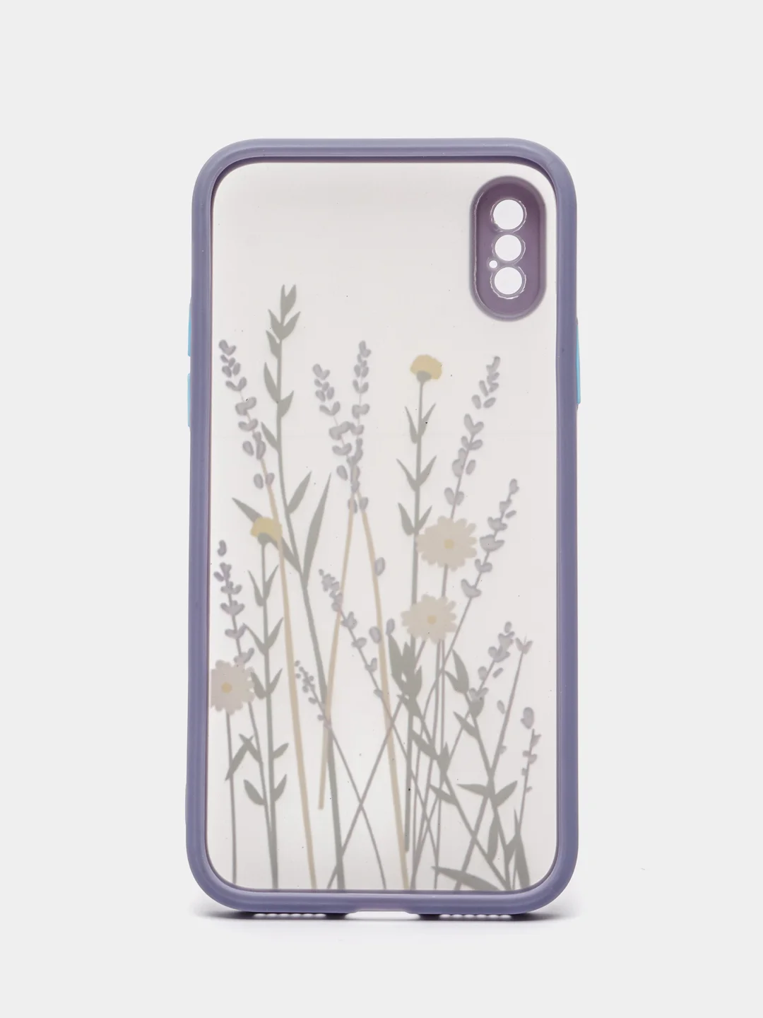 Серый чехол "Flowers" для iPhone, на айфон 7/8 11 12 Plus XS XR X Pro