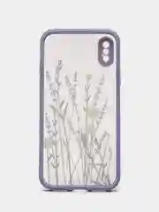 Серый чехол "Flowers" для iPhone, на айфон 7/8 11 12 Plus XS XR X Pro