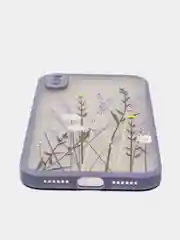 Серый чехол "Flowers" для iPhone, на айфон 7/8 11 12 Plus XS XR X Pro