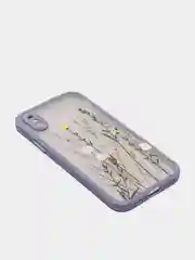 Серый чехол "Flowers" для iPhone, на айфон 7/8 11 12 Plus XS XR X Pro