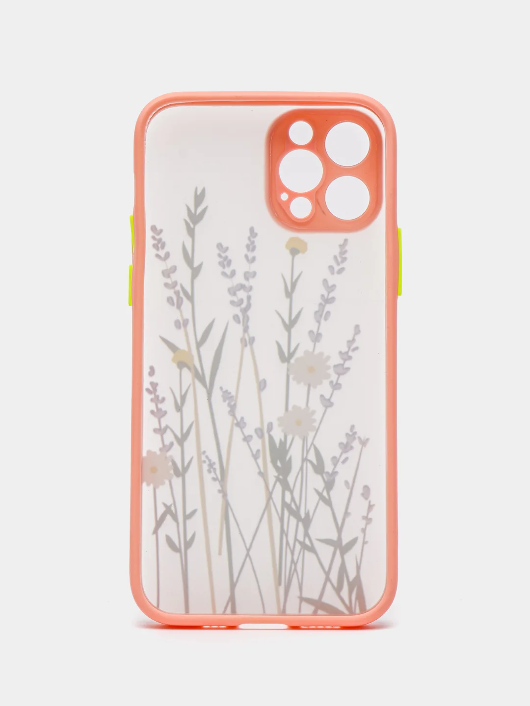 Фуксия чехол "Flowers" для iPhone, на айфон 7/8 11 12 Plus XS XR X Pro