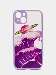 Аметистовый чехол "Волна" для iPhone, на айфон 7/8 Plus 11 12/12 Pro 13 XR