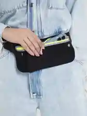 Черный поясная сумка