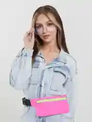 Розовый поясная сумка