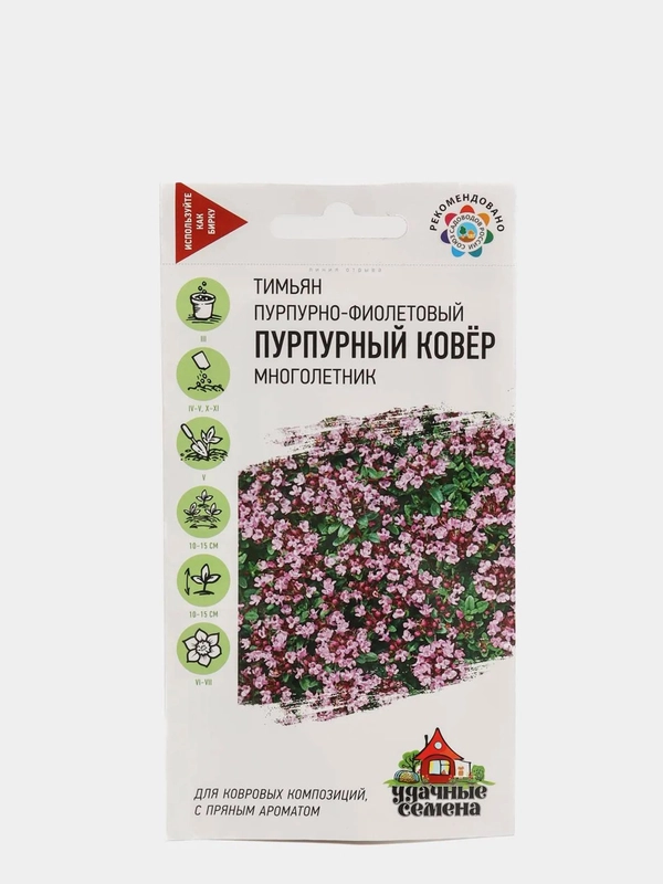 Семена цветов Тимьян "Пурпурный ковер"