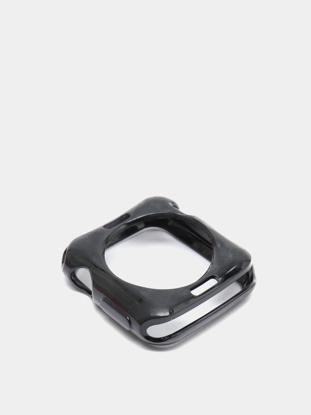 Черный чехол для Apple Watch 38/ 40/ 41/ 42/ 44/ 45 mm, силиконовый