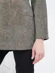 Зеленый рубашка - туника женская вечерняя Люрекс