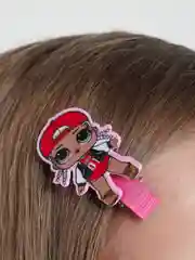 Розовый детская заколка для волос