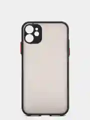 Черный противоударный чехол для iPhone 11, 12, 13, Pro, ProMax, Mini, с защитой камеры