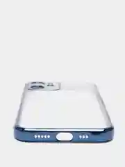 Синий чехол для iPhone 7 8 Plus X XS XR 11 12 13 14 15 Pro Max mini айфон про макс