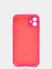 Фуксия чехол Silicone Case для iPhone 13 /11/12/12 ProMax с защитой камеры с бархатной подкладкой