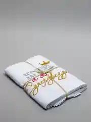 Белый полотенце банное с вышивкой "Суперзвезда", махровое