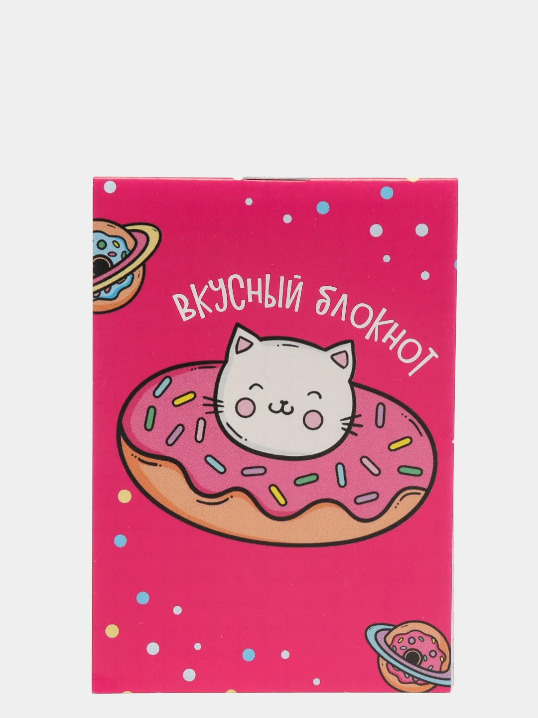Алый блокнот А7, 16 листов в клетку на скрепке, Чудесные единороги - Котики