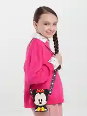 Черный детская силиконовая сумка "Мини Маус"