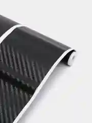 Красный наклейки на пороги автомобиля из углеродного волокна, 3d пленка, автомобильная пленка