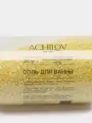 Лимонный морская соль-шиммер для ванн Achilov, 12 видов, 300 г