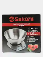 Серебряный весы кухонные Sakura SA-6064, 5 кг