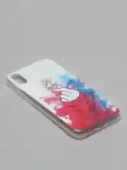 Кораллово-розовый чехол Apple iPhone XR силиконовый с рисунком
