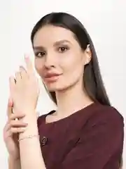 Серебряный браслет женский сердце