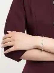 Серебряный браслет женский сердце